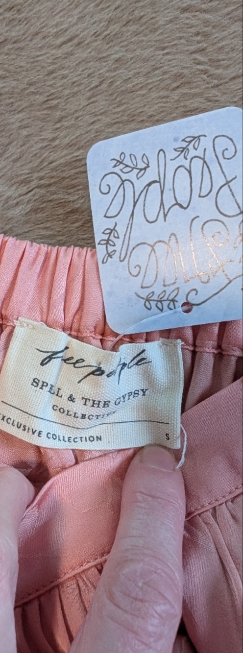 🆕🫰🏼 Spell Ocean Lace Tiered Maxi Skirt In Coral Free People Exclusive - Picture 4 of 9